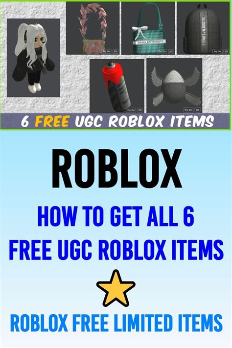 ugc roblox free items